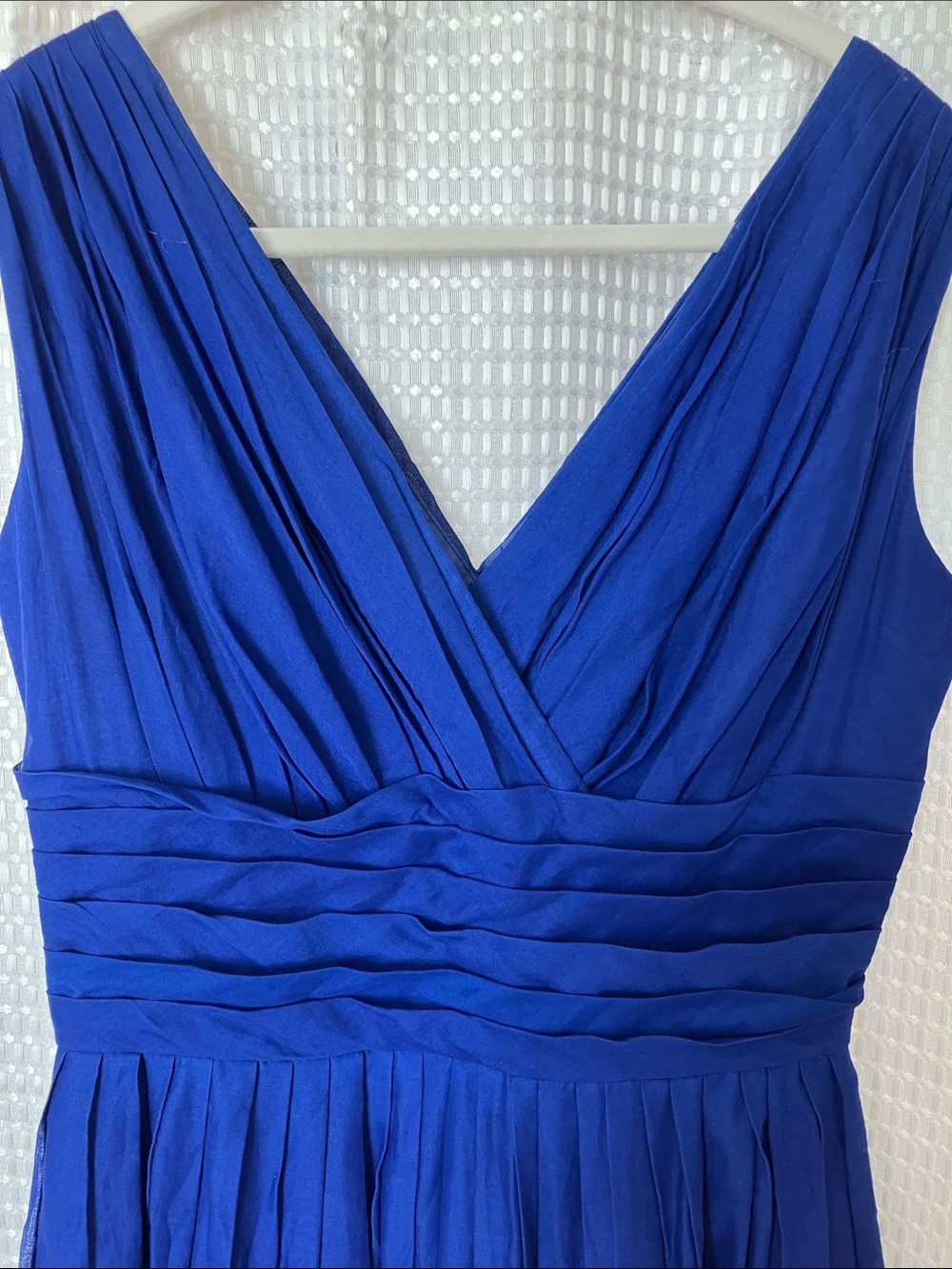 Vintage Miss Elliette California Royal Blue Midi Party Dress Small